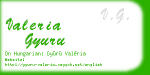 valeria gyuru business card